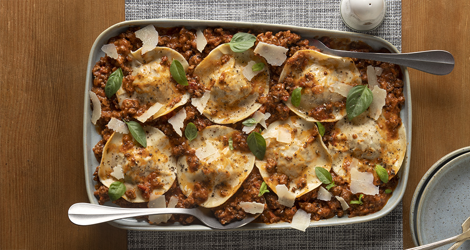 Homemade ravioli Bolognese Akis Petretzikis